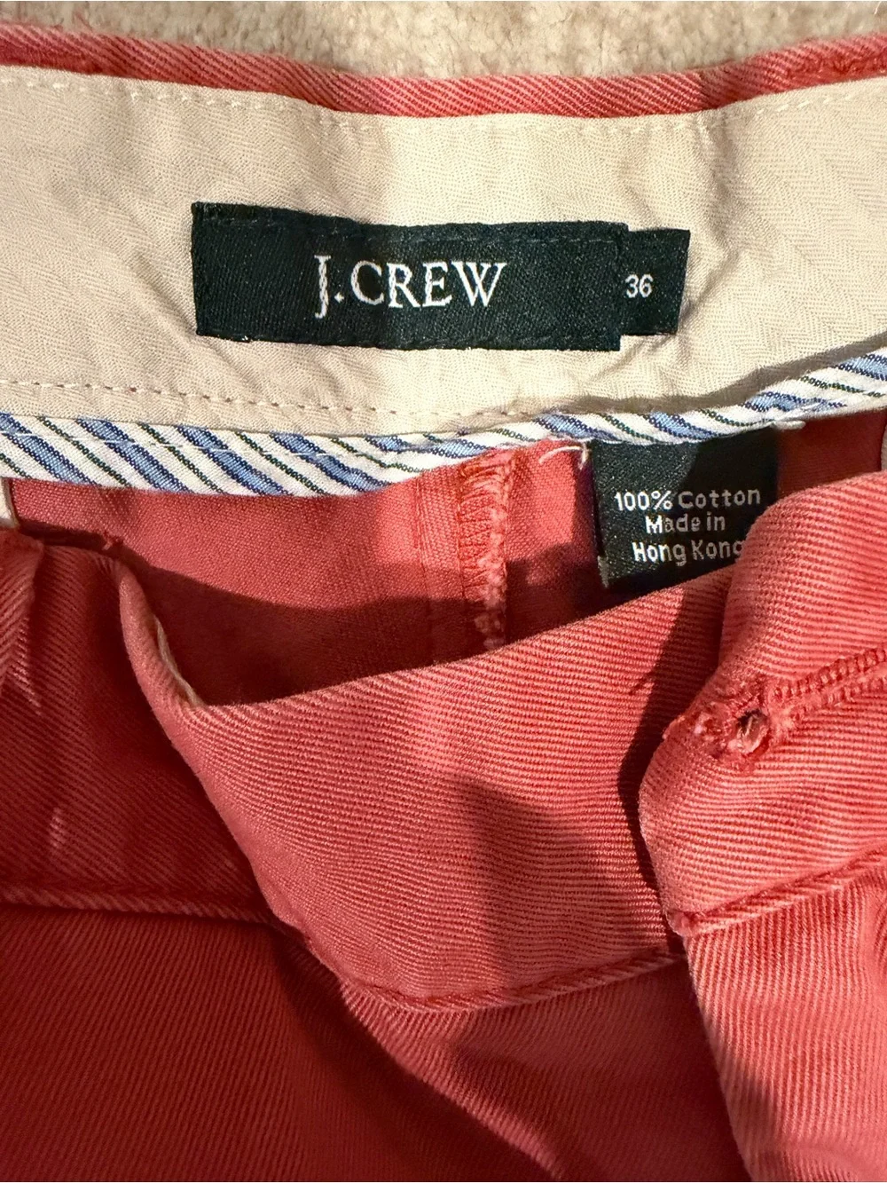 J. Crew Red Cotton Chino Men’s Shorts